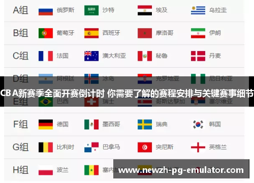 CBA新赛季全面开赛倒计时 你需要了解的赛程安排与关键赛事细节